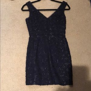 BCBG navy mini dress